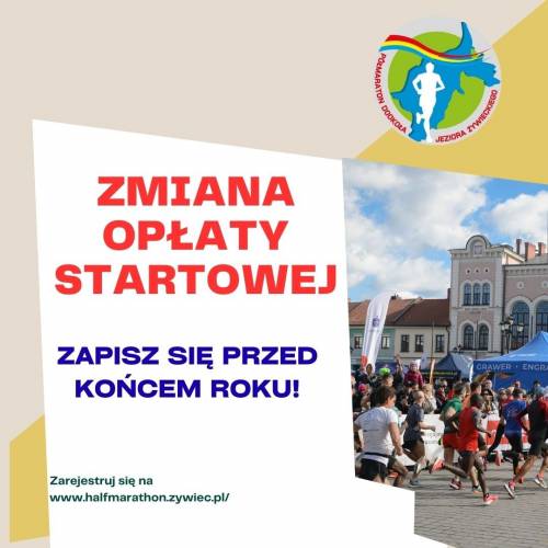 Od 1 stycznia 2026 r. zmiana opłaty startowej. Nie zwlekaj z zapisem!