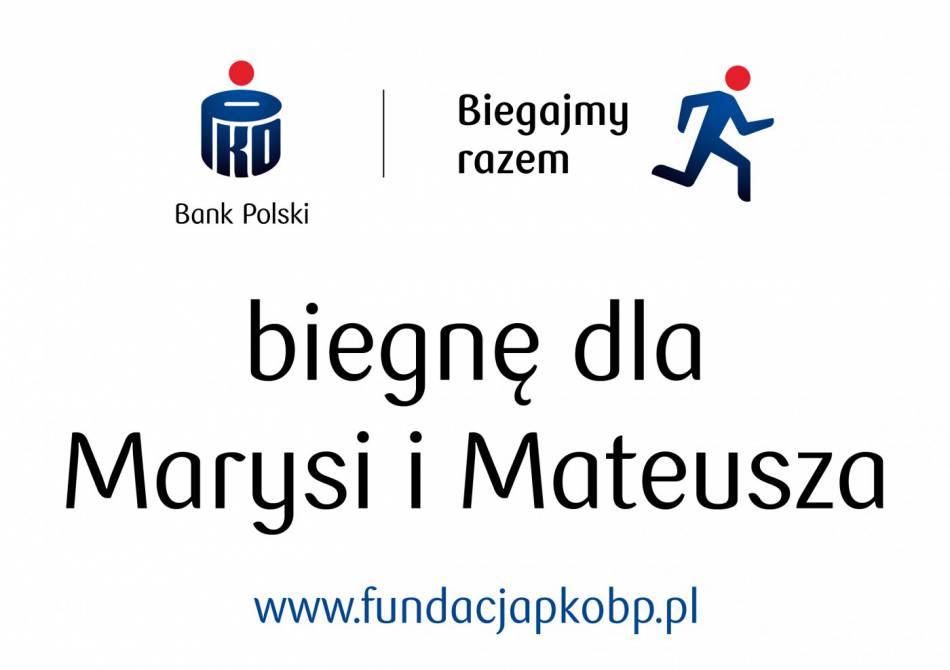 „biegnę dla Marysi i Mateusza”