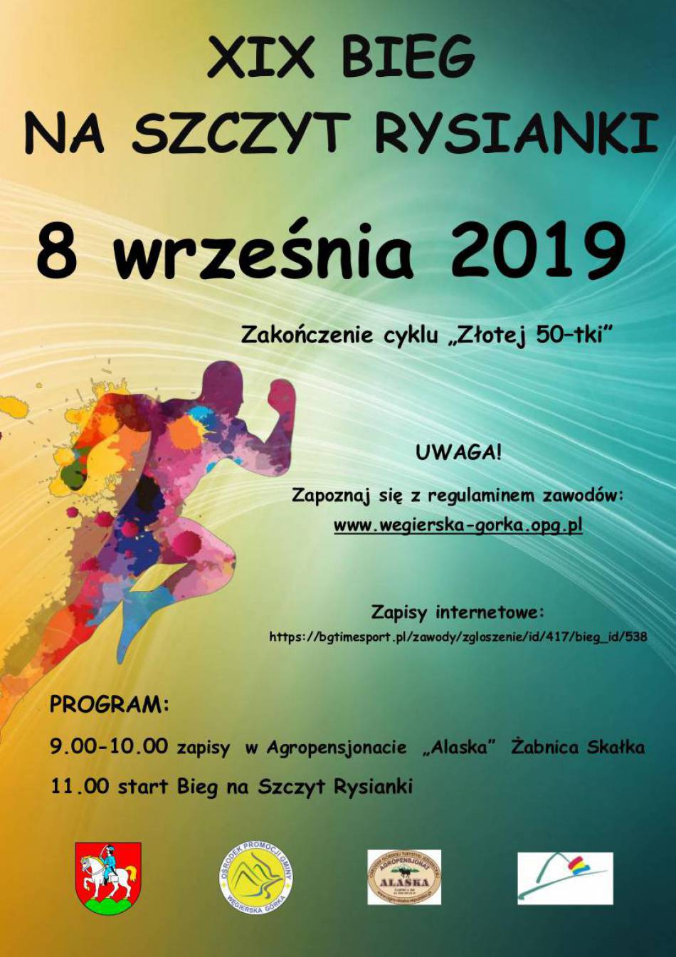 Bieg na szczyt Rysianki - ZAPRASZAMY!